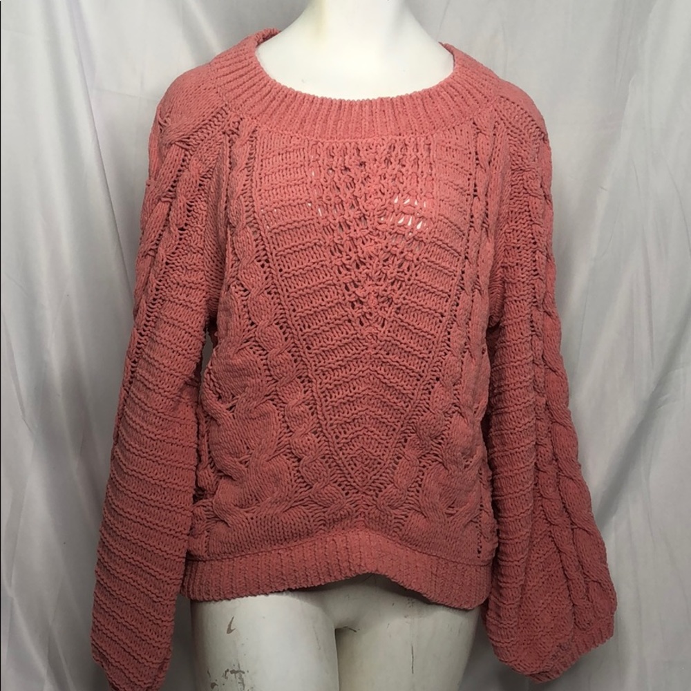 Express knit pink sweater